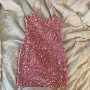 Lucy in the sky pink dress